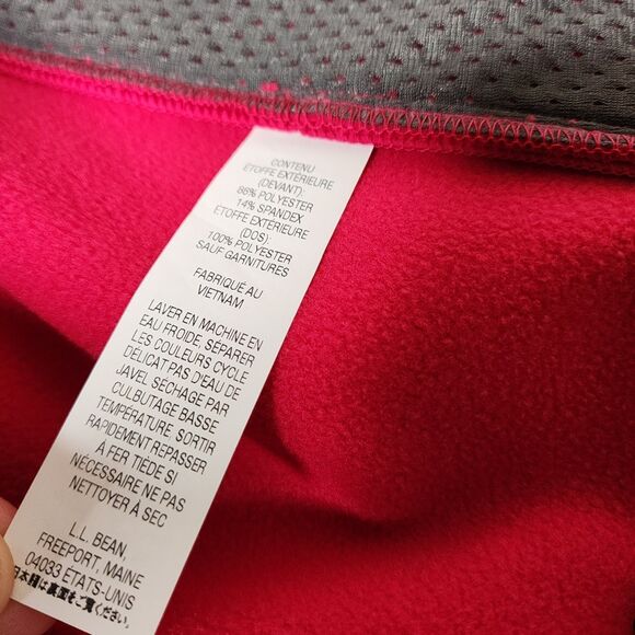 LL Bean Pathfinder Softshell Jacket Pink Womens Small Athletic Gorpcore Zip Up - Picture 10 of 15